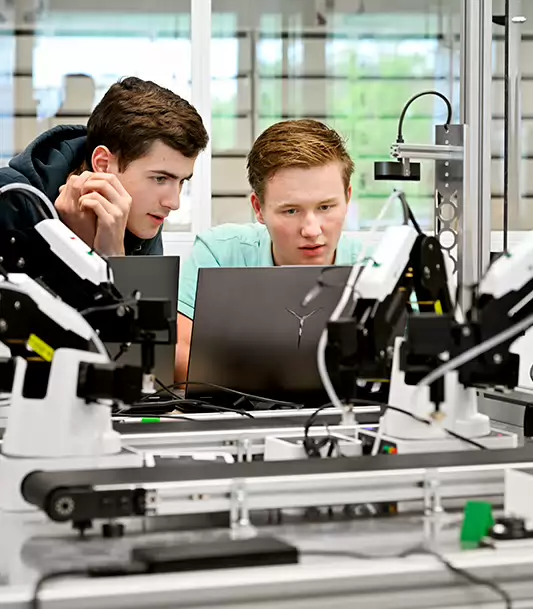 Two engineering students