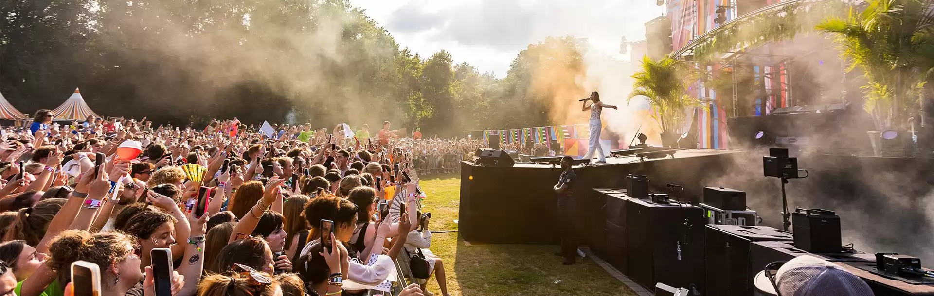 Impressie optreden op Purple-festival