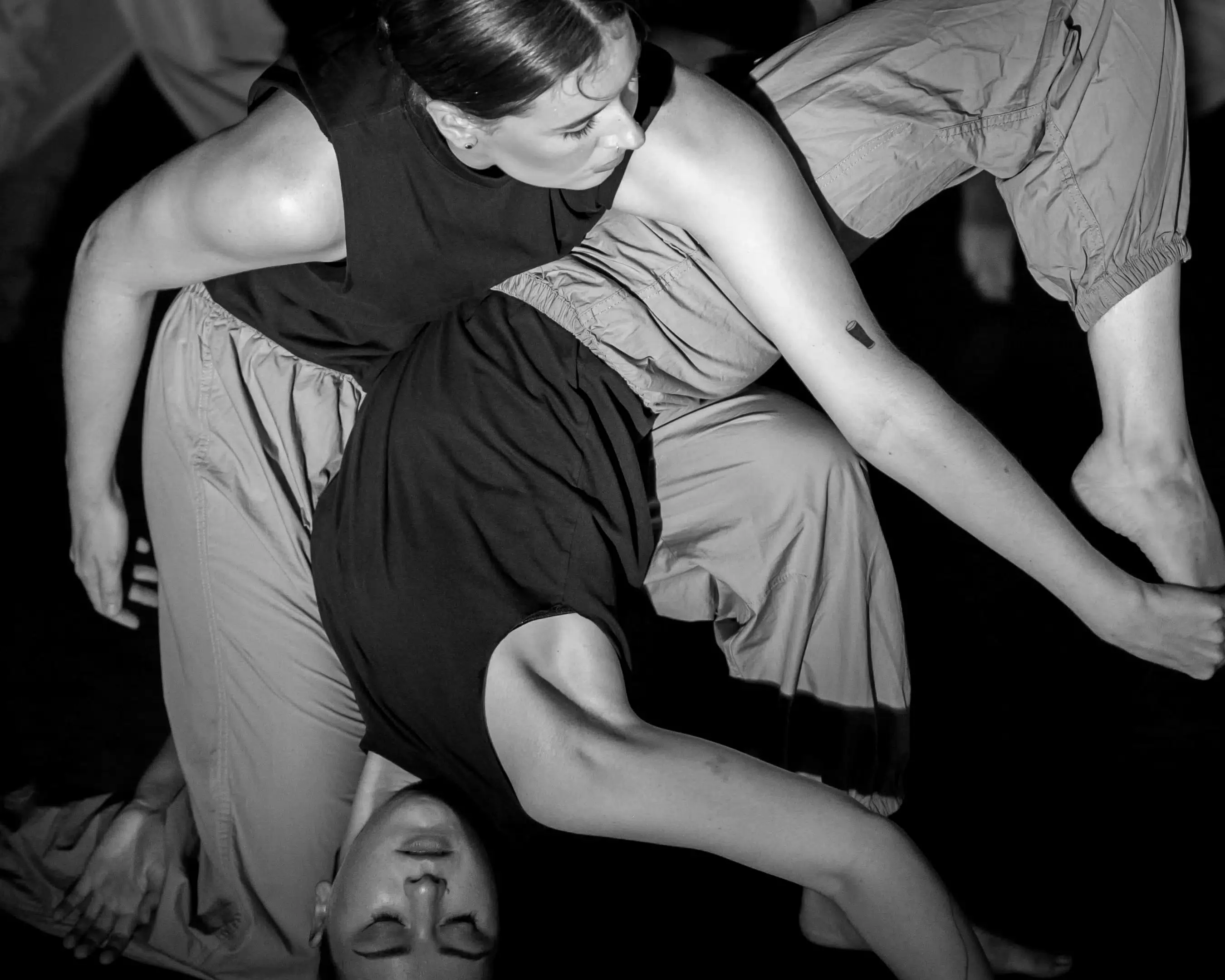 Students dance together