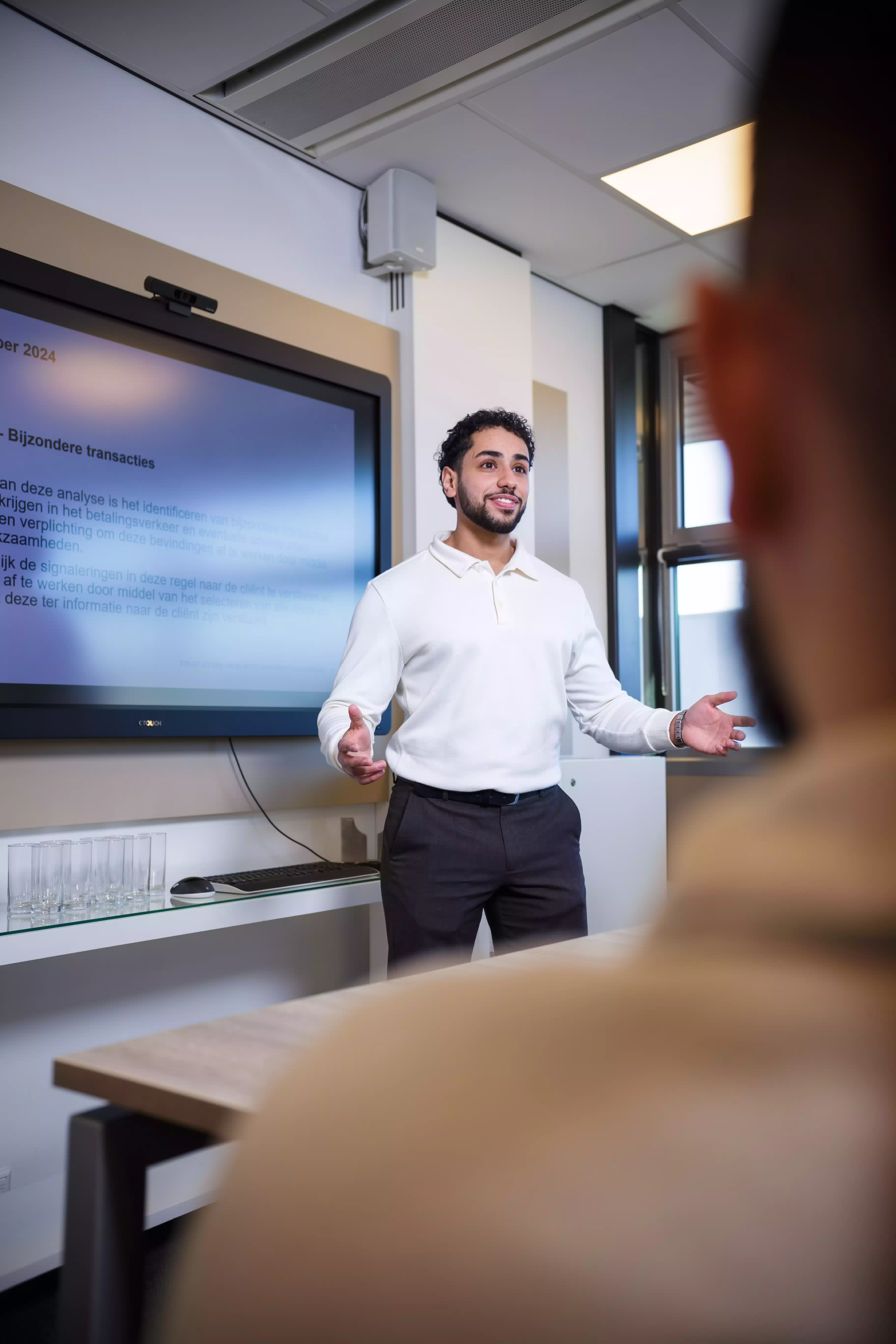 Data Driven Business student presenting