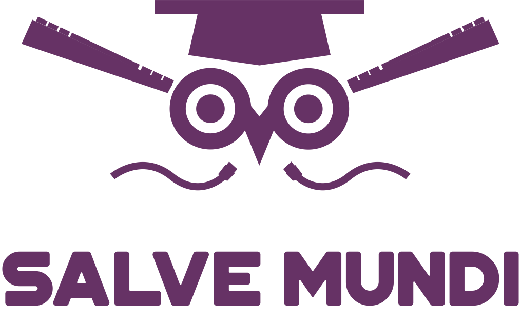 Dit is het logo van studievereniging Salve Mundi