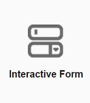 Kies bij Invoegen voor Interactive Form