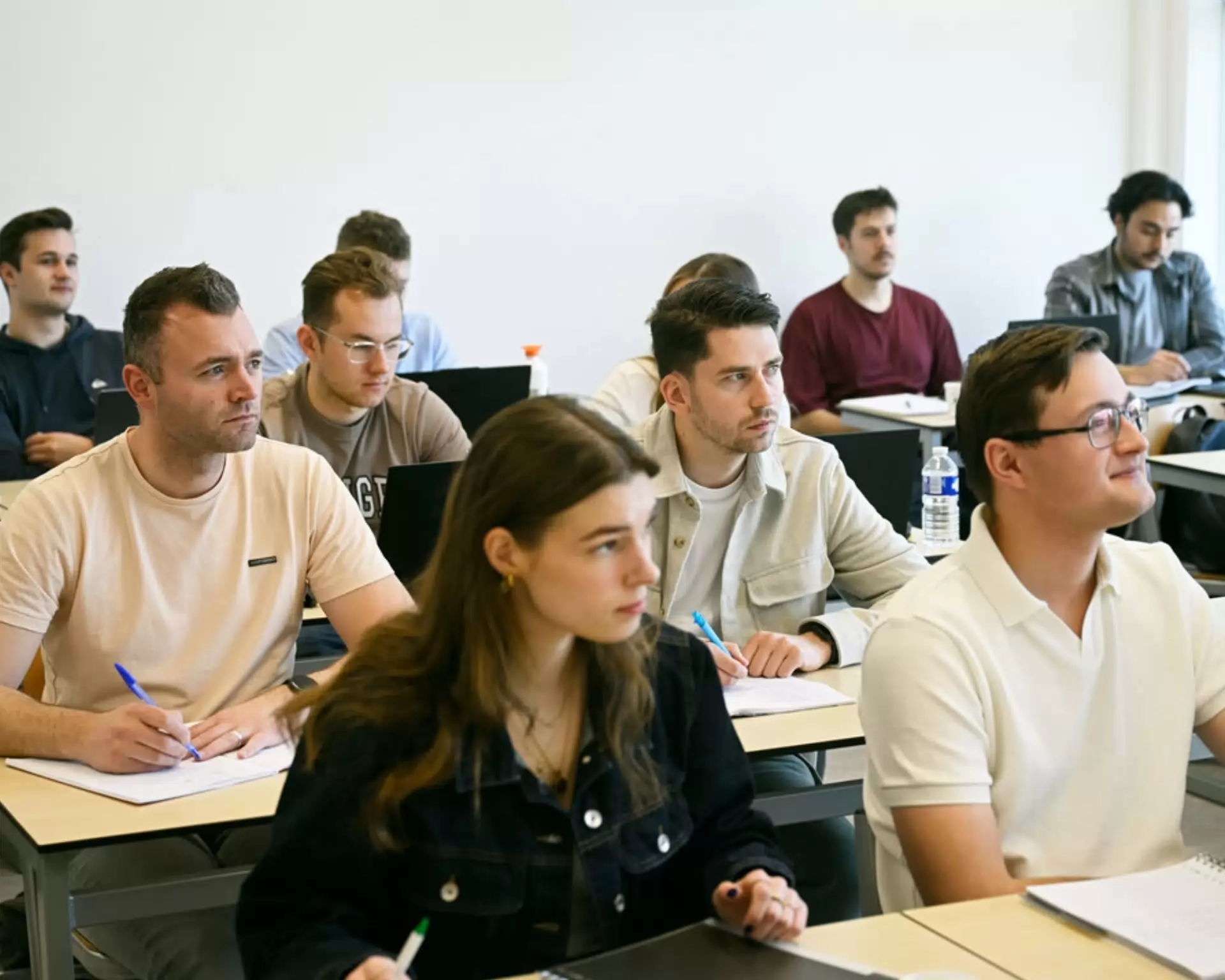 Students work at master projects