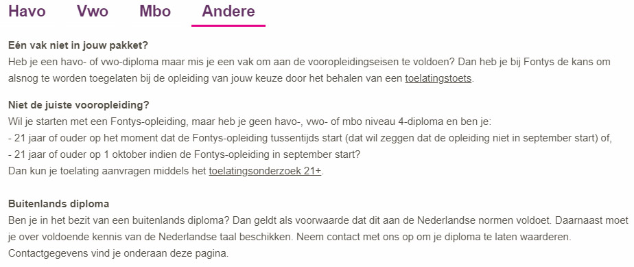 Sfeerafbeelding Fontys