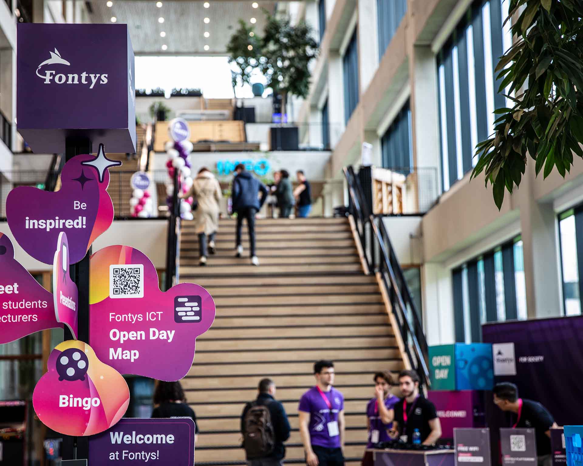 Sfeerimpressie open dag Fontys ICT