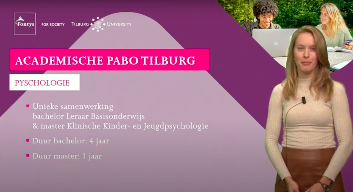 De richting pyschologie van de Academische Pabo Tilburg