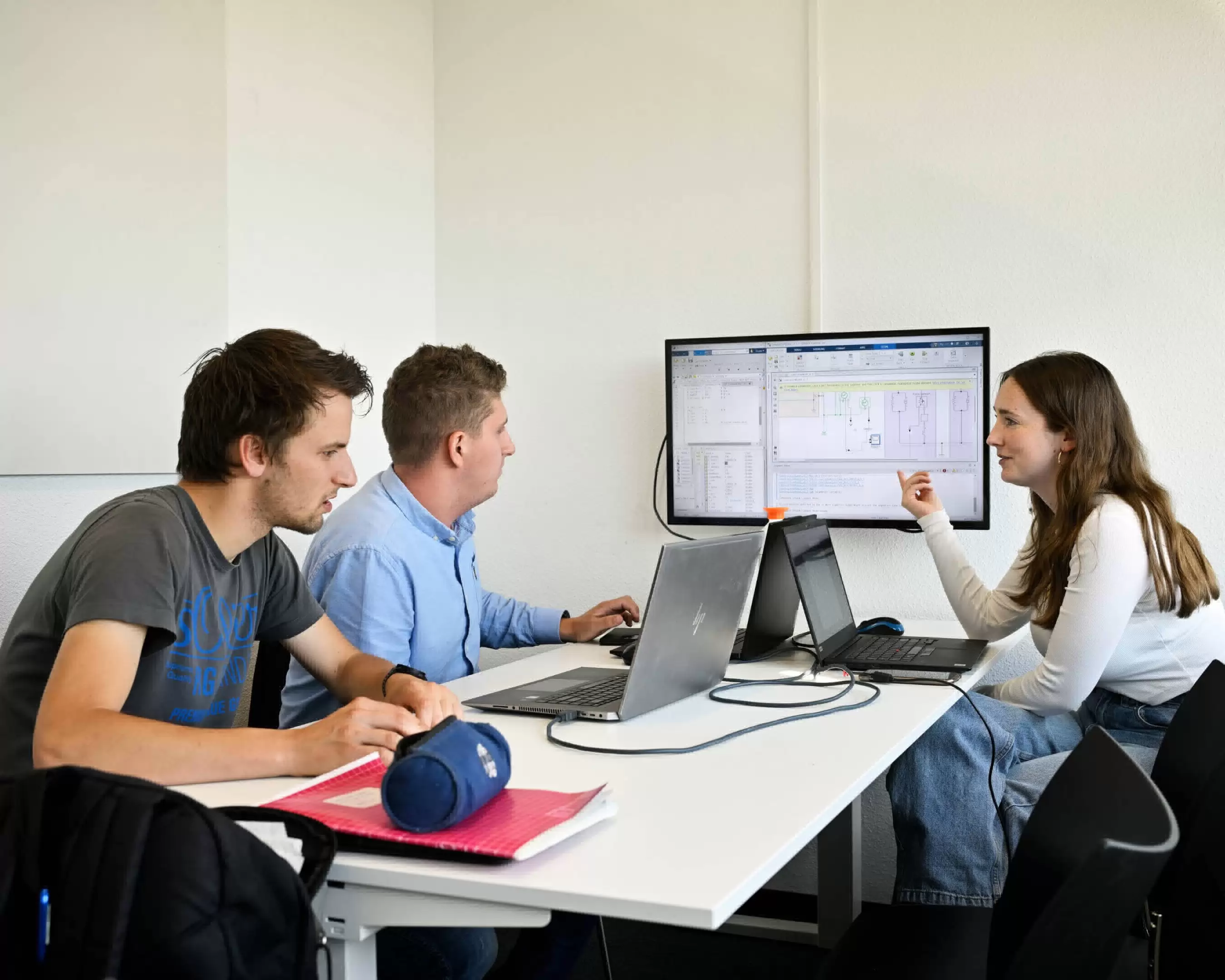 Studenten aan het studeren 