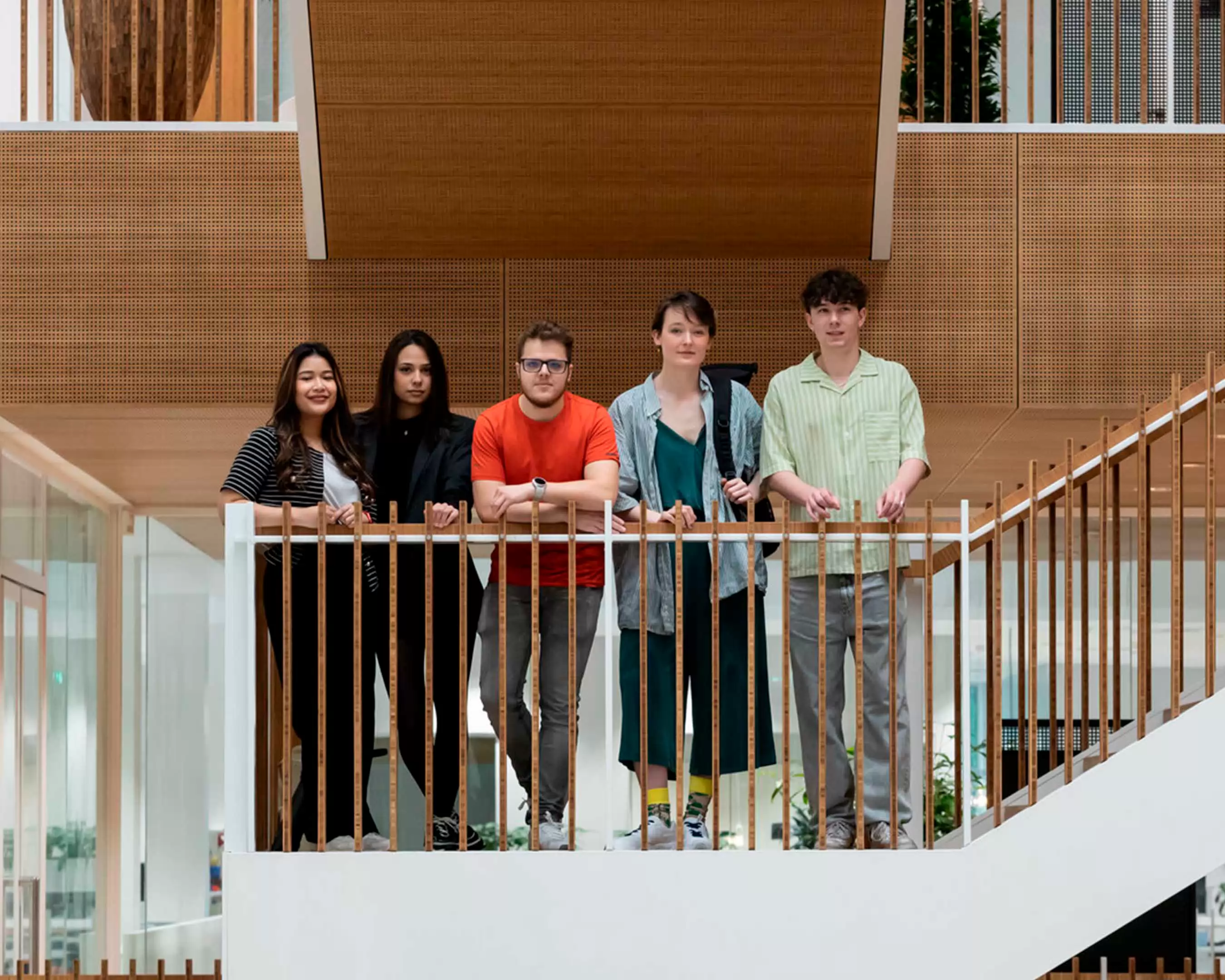 group of students on campus