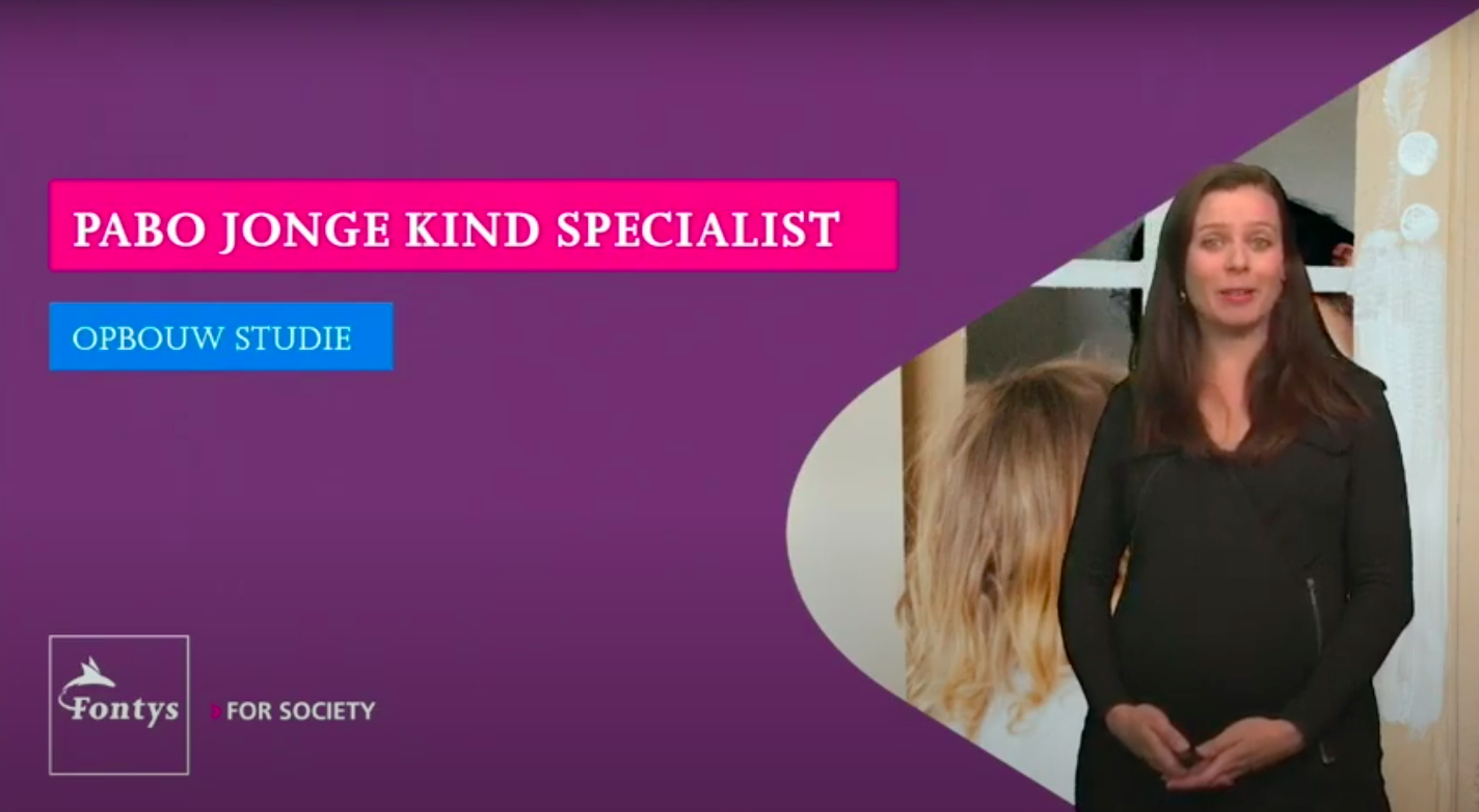 Video over de opbouw van Pabo Jonge Kind Specialist