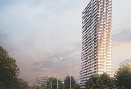 Fotorender van de Bunkertoren te Eindhoven