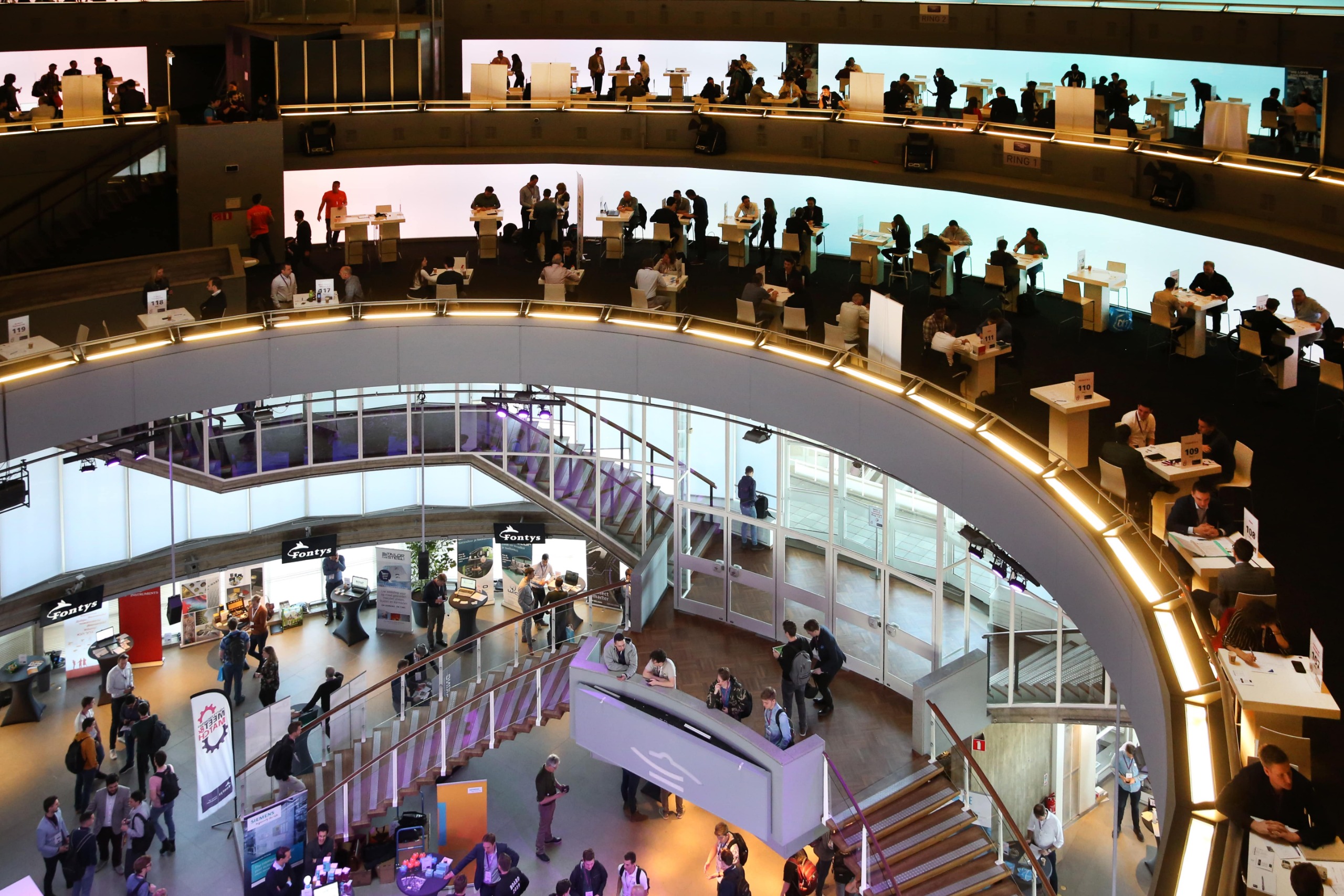 This photo was taken during the Meet & Match in 'het Evoluon'