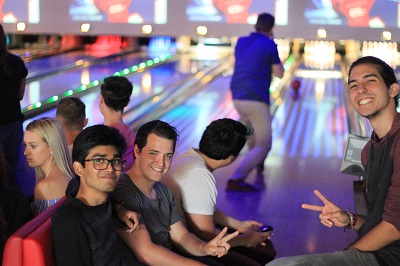 Picture of student association bowling activity