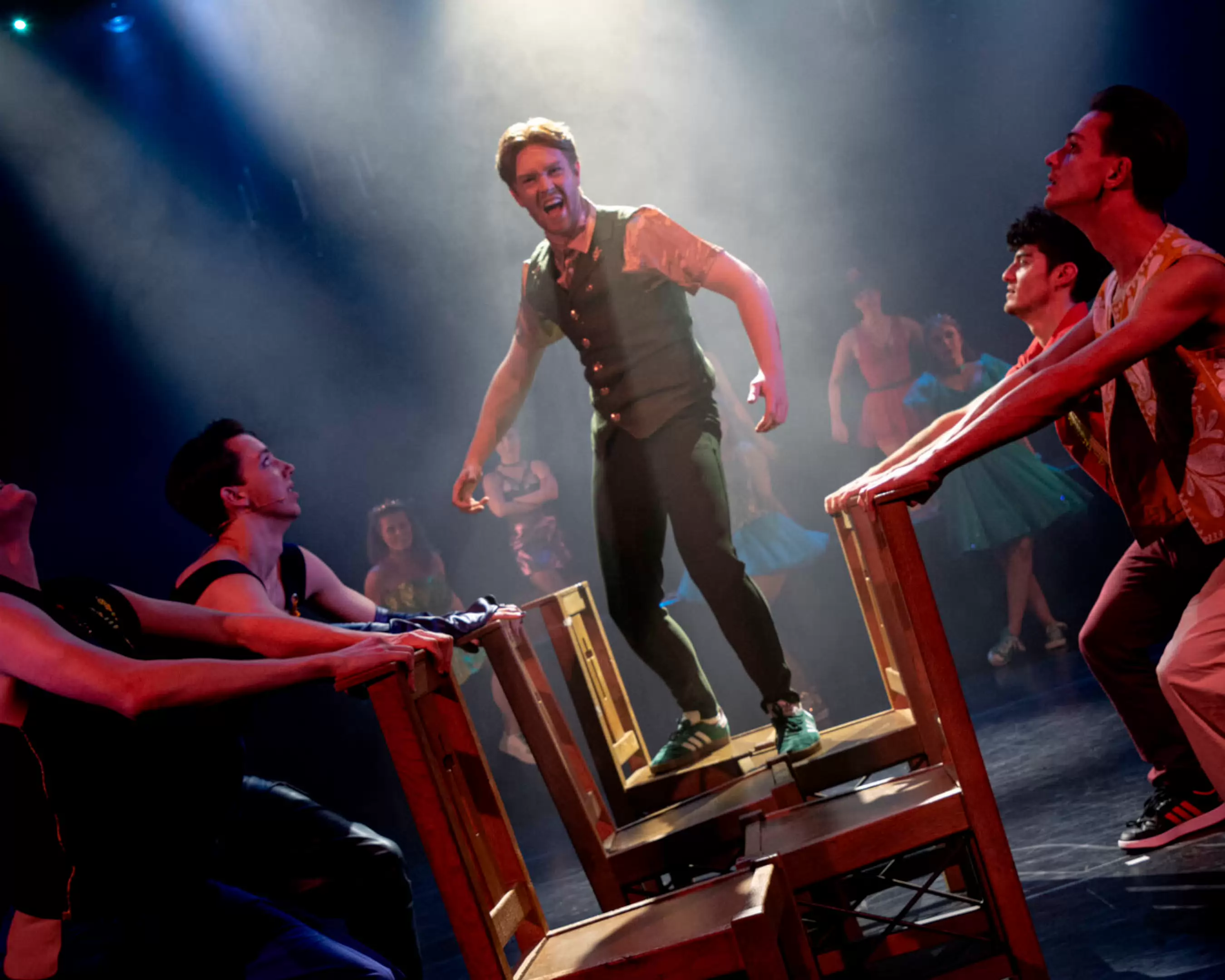 Foto van de groepsvoorstelling van Muziektheater