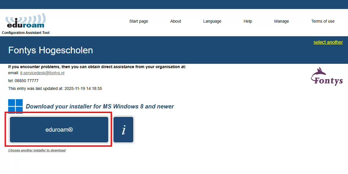 Sfeerafbeelding Fontys