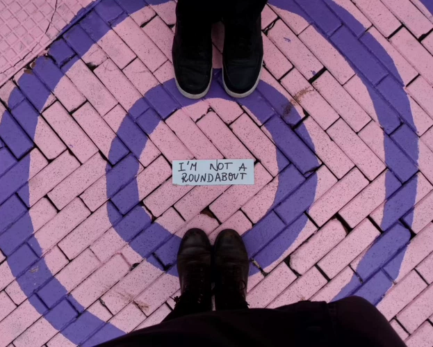 Students perform in public space in Tilburg