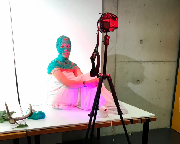 Student tijdens fotografie les