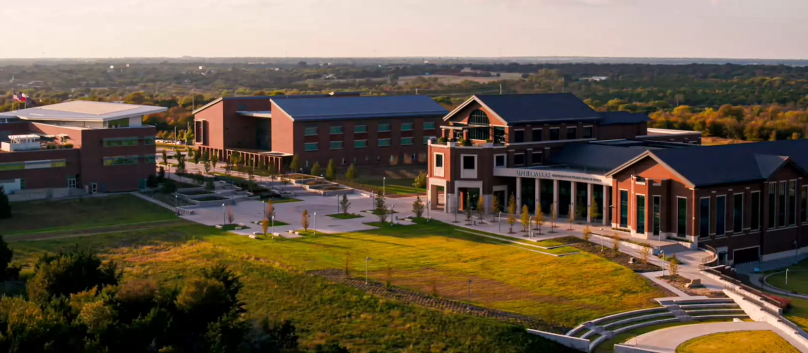Campus van de University of Northern Texas in Dallas, Verenigde Staten