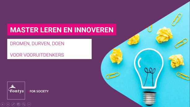 Presentatie van de master leren en innoveren
